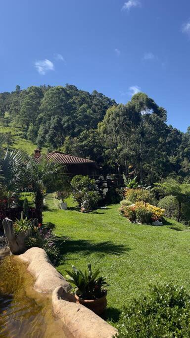 Sitio Com Piscina Natural E Cascata, Com Linda Vista Em Lumiar. Exteriér fotografie